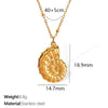 Wholesale Marine Series 316L Stainless Steel Necklace With Animal And Zodiac Pattern Electroplated Pendant For Women