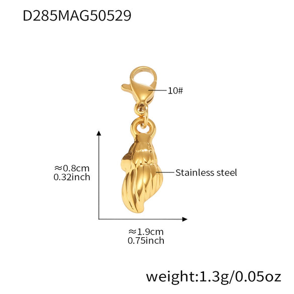 Wholesale Marine Style Octopus Shell Conch Clavicle Necklace Stainless Steel Titanium Steel Geometric Electroplated Summer Jewelry For Women