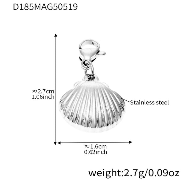 Wholesale Marine Style Octopus Shell Conch Clavicle Necklace Stainless Steel Titanium Steel Geometric Electroplated Summer Jewelry For Women