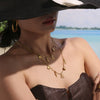 Wholesale Marine Style Octopus Shell Conch Clavicle Necklace Stainless Steel Titanium Steel Geometric Electroplated Summer Jewelry For Women