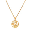 Wholesale Marine Style Stainless Steel Pendant Necklace With Starfish Seahorse Scallop Seaweed Electroplated