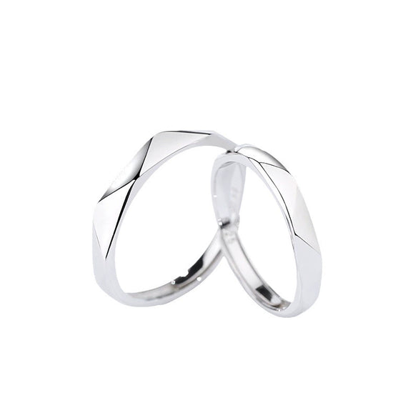 Wholesale M?bius Ring 925 Sterling Silver Geometric Fashion Electroplated Unisex Couple Ring