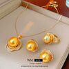 Wholesale Medieval Vintage Women's Geometric Copper Earrings With 925 Silver Needles Zircon Pearl Electroplated