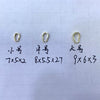 Wholesale Melon Seed Buckle Pendant Accessories Copper Real Gold Plated Simple Style