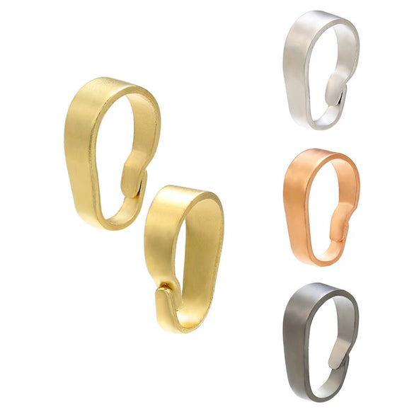 Wholesale Melon Seed Buckle Pendant Accessories Copper Real Gold Plated Simple Style