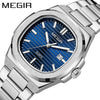 Wholesale Men's Alloy And Fine Steel Casual Square Dial Luminous Business Calendar Quartz Watch