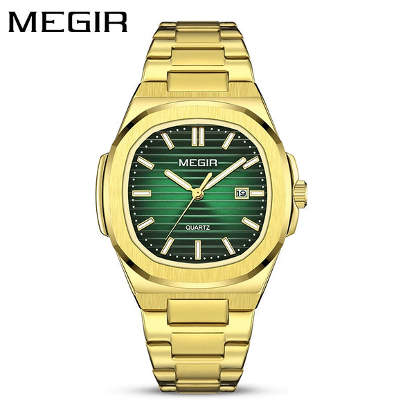 Wholesale Men's Alloy And Fine Steel Casual Square Dial Luminous Business Calendar Quartz Watch