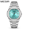 Wholesale Men's Alloy And Fine Steel Casual Square Dial Luminous Business Calendar Quartz Watch