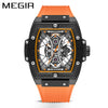 Wholesale Men's Alloy And Silicone Square Luminous Sports Watch