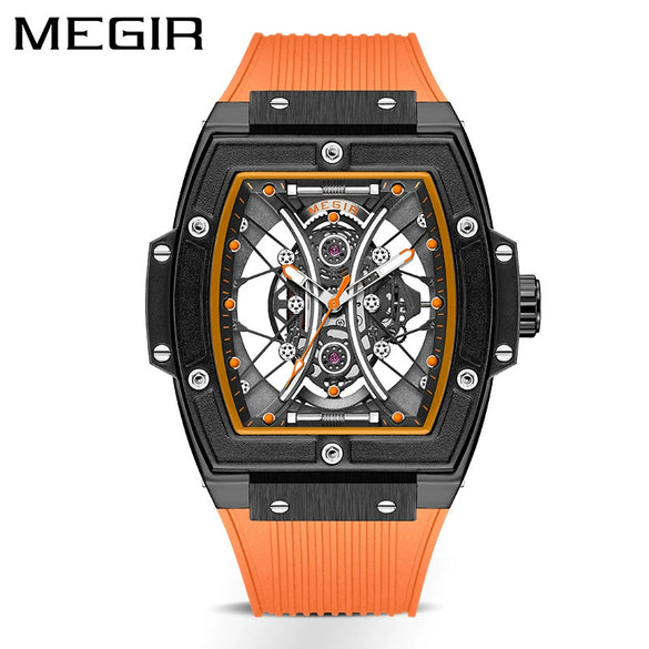 Wholesale Men's Alloy And Silicone Square Luminous Sports Watch
