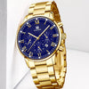 Wholesale Men's Alloy And Stainless Steel Business Style Round Dial Quartz Watch With Horseshoe Buckle