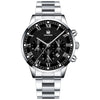 Wholesale Men's Alloy And Stainless Steel Business Style Round Dial Quartz Watch With Horseshoe Buckle