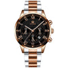Wholesale Men's Alloy And Stainless Steel Business Style Round Dial Quartz Watch With Horseshoe Buckle