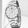 Wholesale Men's Alloy And Stainless Steel Business Style Round Dial Quartz Watch With Horseshoe Buckle