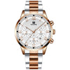 Wholesale Men's Alloy And Stainless Steel Business Style Round Dial Quartz Watch With Horseshoe Buckle