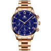 Wholesale Men's Alloy And Stainless Steel Business Style Round Dial Quartz Watch With Horseshoe Buckle