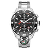 Wholesale Men's Alloy And Stainless Steel Round Dial Outdoor Sports Watch With Mineral Strengthened Glass Mirror And Spiral Crown