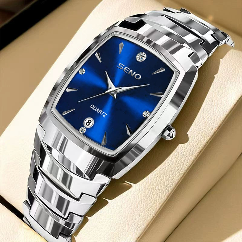 Bucket Watch Wholesale Men's Alloy And Stainless Steel Square And Barrel Shaped ...