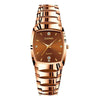 Wholesale Men's Alloy And Stainless Steel Square And Barrel Shaped Waterproof Quartz Watch With Calendar