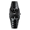 Wholesale Men's Alloy And Stainless Steel Square And Barrel Shaped Waterproof Quartz Watch With Calendar