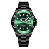 Wholesale Men's Alloy And Stainless Steel Watch Round Dial Luminous Waterproof Trendy Sports Watch
