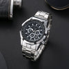 Wholesale Men's Alloy And Titanium Watch With Round Dial Pin Buckle Spiral Crown And Leisure Style
