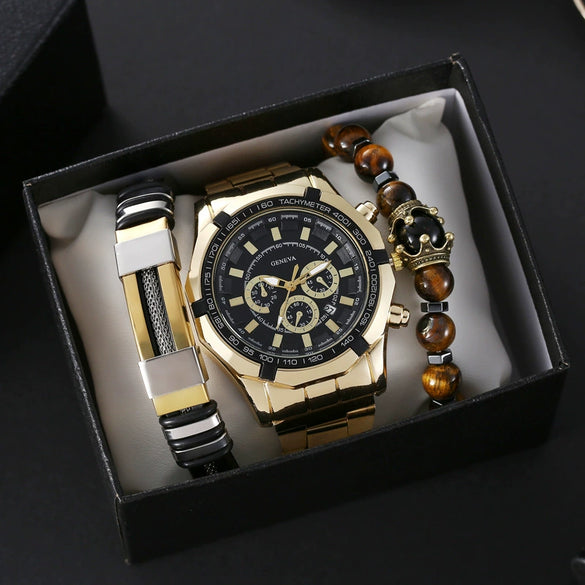 Wholesale Men's Alloy And Titanium Watch With Round Dial Pin Buckle Spiral Crown And Leisure Style