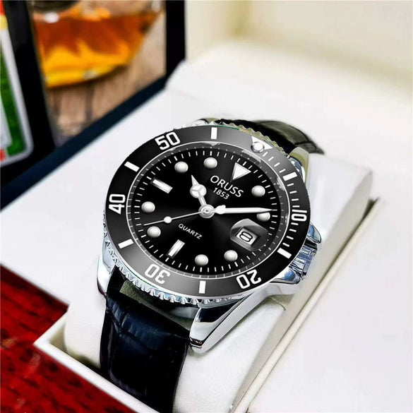 Wholesale Men's Alloy Business Style Waterproof Quartz Watch With Mineral Reinforced Glass Mirror And Round Dial