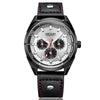 Wholesale Men's Alloy Case Genuine Leather Strap Round Dial Quartz Watch
