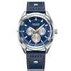 Wholesale Men's Alloy Case Genuine Leather Strap Round Dial Quartz Watch