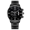 Wholesale Men's Alloy Case Pu Strap Round Dial Digital Display Business Style Calendar Watch