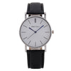 Wholesale Men's Alloy Case Pu Strap Round Dial Watch With Mineral Strengthened Glass Mirror