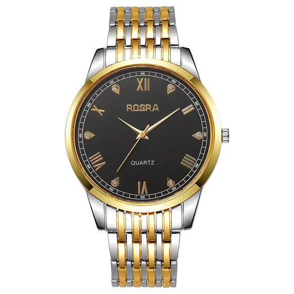 Wholesale Men's Alloy Case Steel Strip Strap Quartz Watches With Round Dial And Fashionable Style