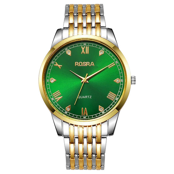 Wholesale Men's Alloy Case Steel Strip Strap Quartz Watches With Round Dial And Fashionable Style
