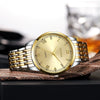 Wholesale Men's Alloy Case Steel Strip Strap Quartz Watches With Round Dial And Fashionable Style