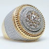 Wholesale Men's Alloy Gold Plated Geometric Ring