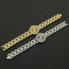 Wholesale Men's Alloy Hiphop Style Watch With Bracelet Geometric Diamond Design