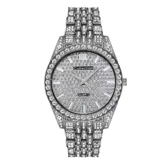 Wholesale Men's Alloy Round Dial Quartz Watch With Starry Design Fashionable Style