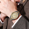 Wholesale Men's Alloy Round Dial Quartz Watch With Starry Design Fashionable Style