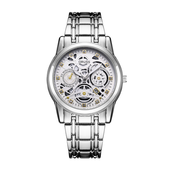 Wholesale Men's Alloy Watch With Hollow Design Luminous And Waterproof Round Dial