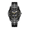 Wholesale Men's Alloy Watch With Hollow Design Luminous And Waterproof Round Dial