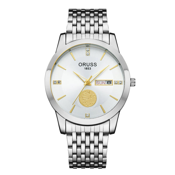 Wholesale Men's Alloy Waterproof Quartz Watch With Round Dial In Medieval Style