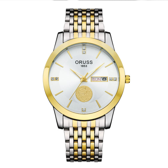 Wholesale Men's Alloy Waterproof Quartz Watch With Round Dial In Medieval Style