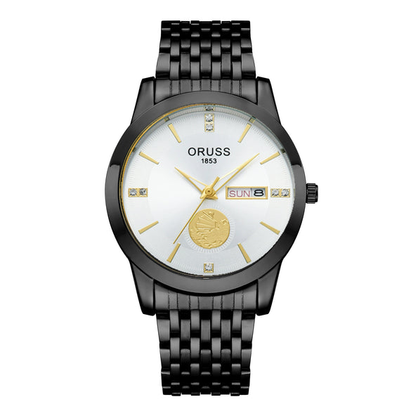 Wholesale Men's Alloy Waterproof Quartz Watch With Round Dial In Medieval Style
