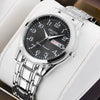 Wholesale Men's Automatic Quartz Watch Stainless Steel Steel Mineral Strengthened Glass Round Dial Waterproof Luminous