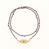 Wholesale Men's Boyfriend Style Geometric Star Eye Tarot Love Pendant Necklace Copper Gold Plated