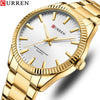 Wholesale Men's Business Fashion Quartz Watch Alloy Case Stainless Steel Strap Round Dial Luminous Calendar