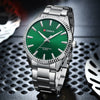 Wholesale Men's Business Fashion Quartz Watch Alloy Case Stainless Steel Strap Round Dial Luminous Calendar