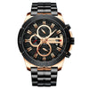 Wholesale Men's Business Fashion Waterproof Quartz Watch With Stainless Steel Band Round Dial Alloy Case And Mineral Reinforced Glass Mirror