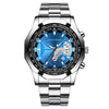 Wholesale Men's Business Style Alloy Case Stainless Steel Strap Round Dial Quartz Watch